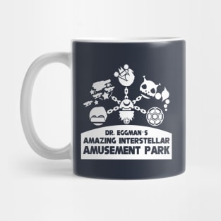 Dr. Eggman's Amazing Interstellar Amusement Park - Sillouette white Mug